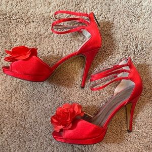 Sacha London Bright Red High Heels